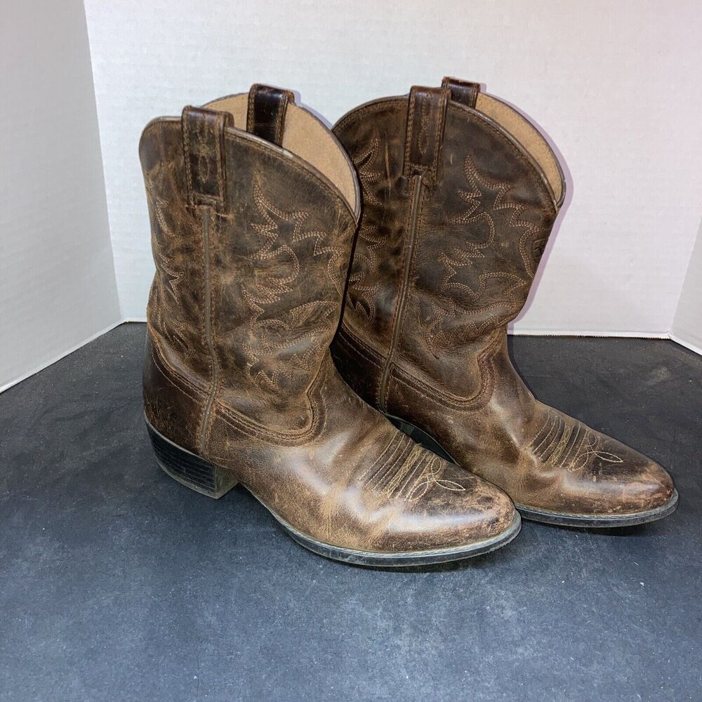 ARIAT Heritage Western Leather Cowboy Boots - Size 4 kids, style 10001825
